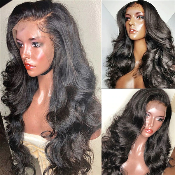 SUPERIOR LADY-Transparent Lace Body Wave 13x6 Lace Front Wig 180% Density